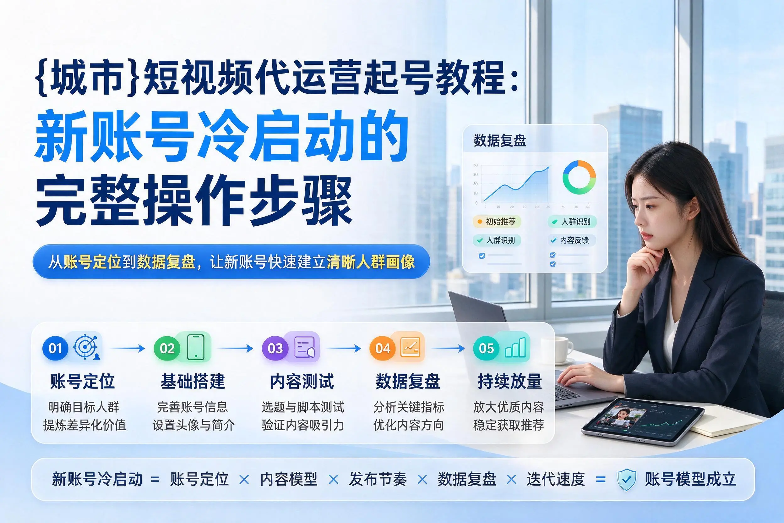 信阳短视频代运营起号教程：新账号冷启动的完整操作步骤