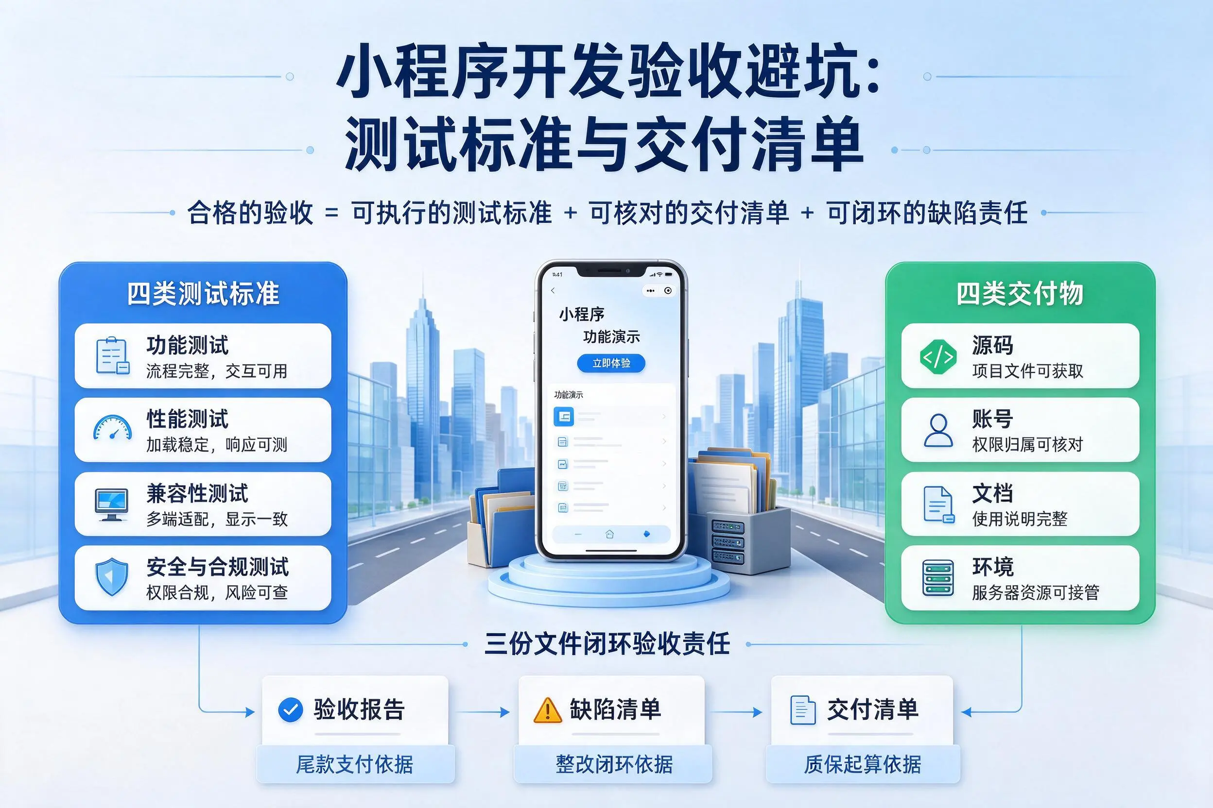信阳小程序开发验收避坑:测试标准与交付清单