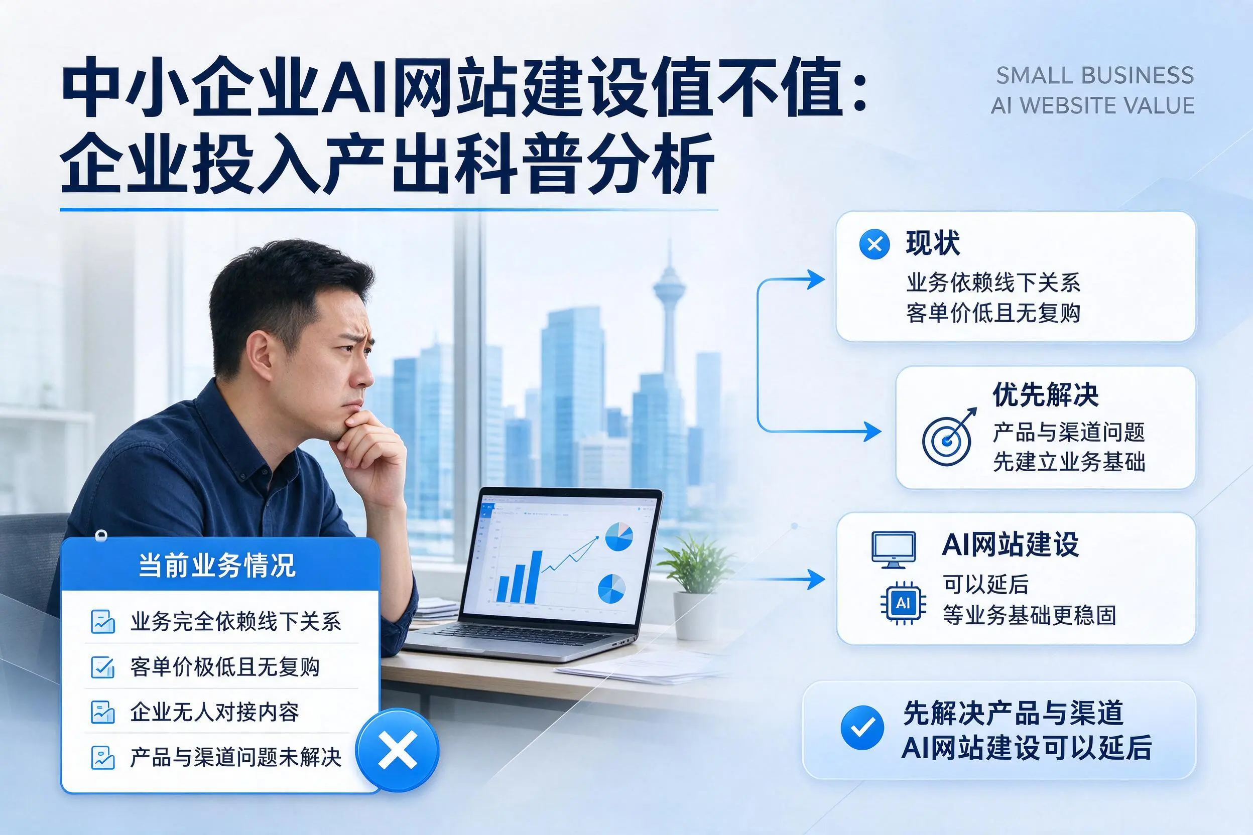 中小企业AI网站建设值不值:信阳企业投入产出科普分析