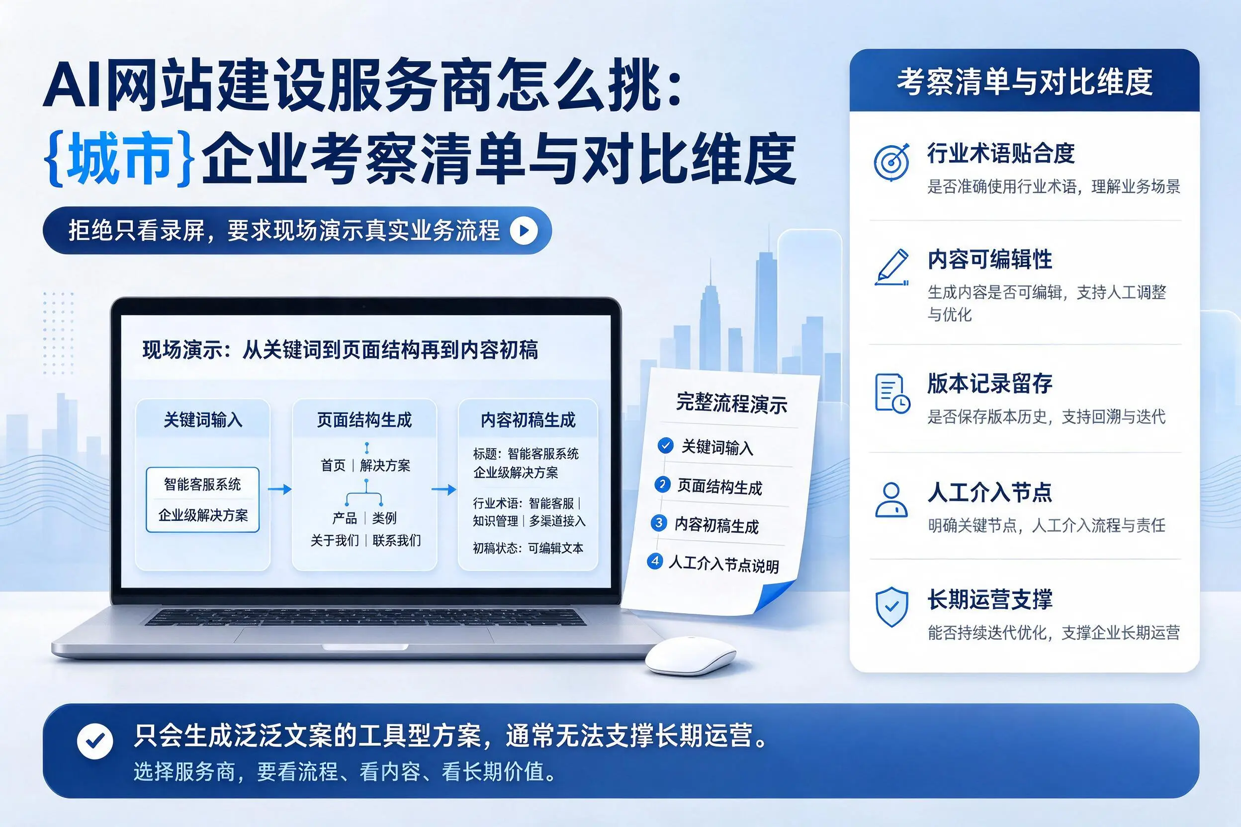 AI网站建设服务商怎么挑:信阳企业考察清单与对比维度