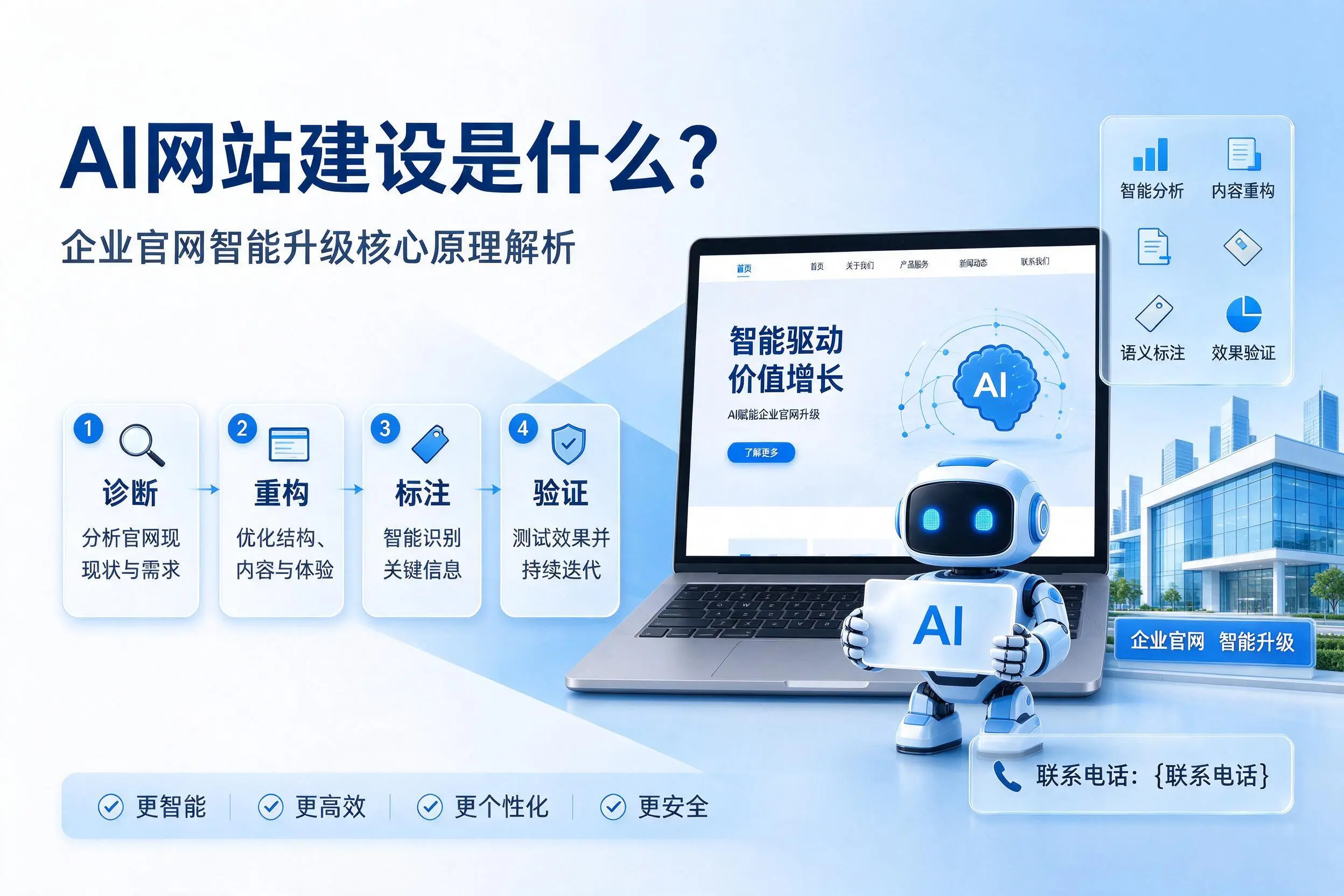 AI网站建设是什么？信阳企业官网智能升级核心原理解析